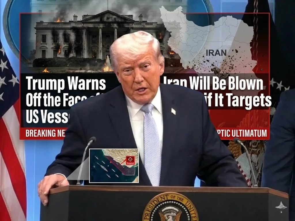 Trump Warns Iran Will Be Blown Off the Face of the Earth if It Targets US Vessels